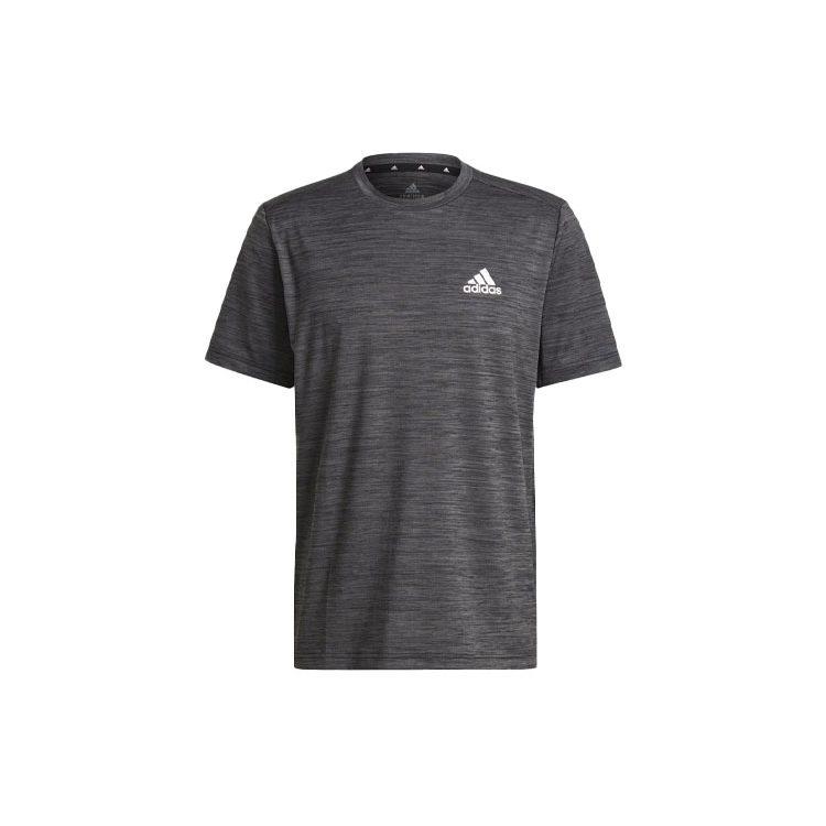 adidas Set-in-Ärmel T-Shirt Herren Metallic Schwarz GM2074