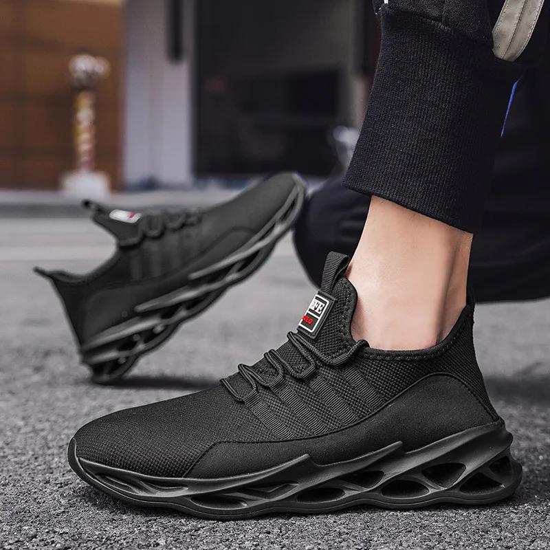 Fashion Men Casual Shoes Breathable Flat Mens Walking Shoes Athletic Jogging Running Sneakers Mesh Lightweight Sport Shoes