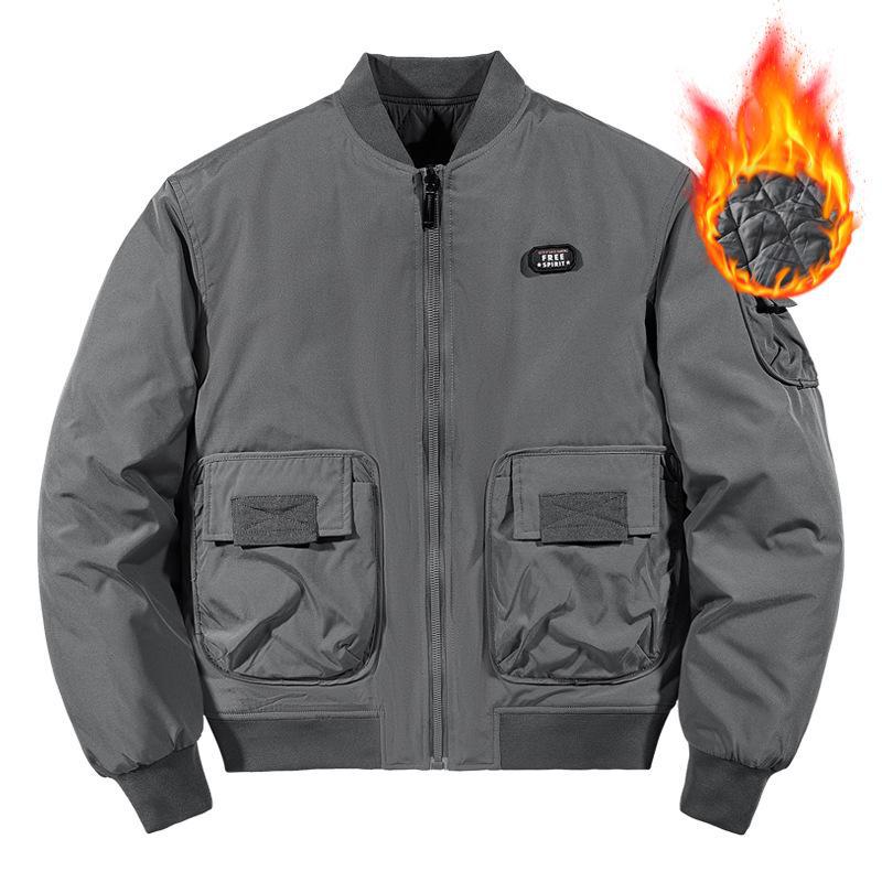 Giacca Bomber MA1 Reversibile da Uomo 2026 - Cotone Spesso per Autunno/Inverno