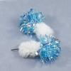 2pcs Plush Ball Cat Toy Tassel Rabbit Fur Cat Teaser Stick Changing Heads Pet Toys For Kitten