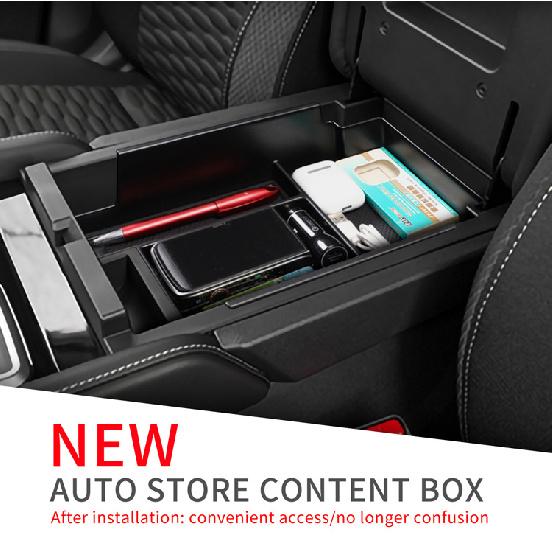 For Nissan Pathfinder 2022 2023-2025 R53 Center Console Lower Storage Box Armrest Storage Box Multi-functional Car Phone Holder