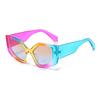 New In Sunglasses Women Colorful Gradient Frame Fashionable Glasses Unique Style Trendy Color Matching Women Glasses