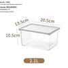 Transparent Food-Grade Freezer Storage Box with Lid for Fresh-Keeping
