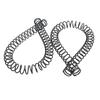 300mm Compression Spring Wire Dia 0.8/1.0/1.2/1.5mm 65 Mn Manganese High Carbon Steel Y-shaped Soft Pressure Return Long Springs