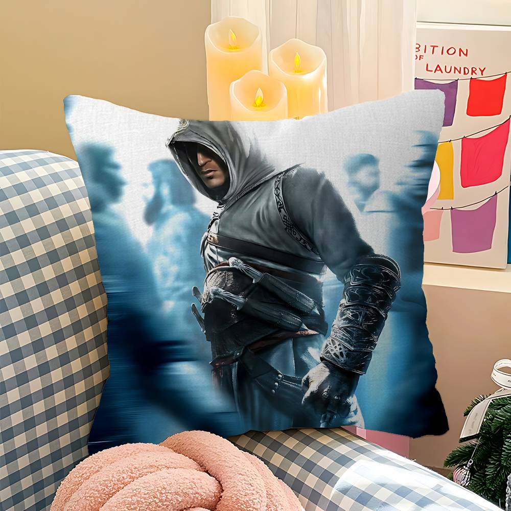 Game Classic A-Assassins Cool C-Creed Cushion Cover Polyester Sofa Cushions Decorative Throw Pillows Home Decoration Pillowcover