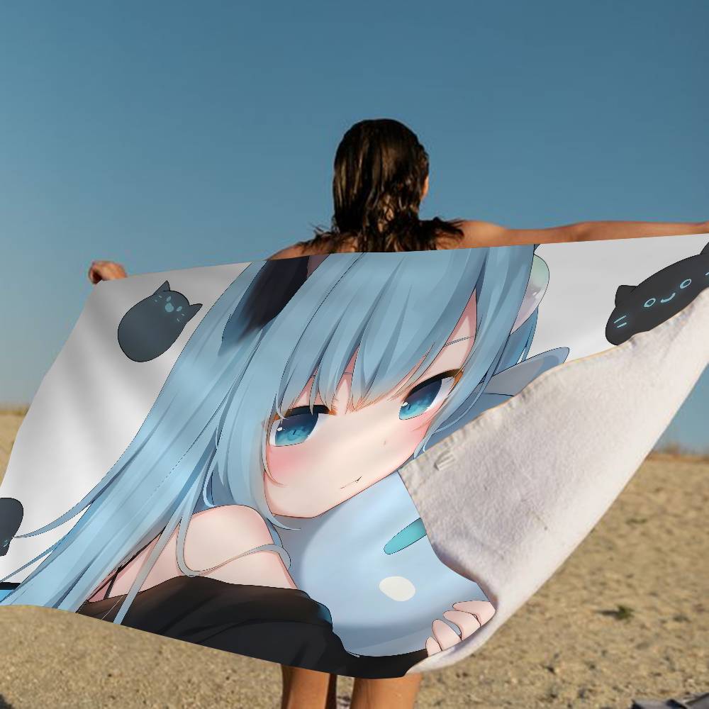 A-Amashiro Natsuki Microfiber Beach Towel Absorbent Quick Dry Soft Yoga Swimming Resort Mountain Climbing Towel