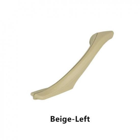 1pcs Real Leather Car Interior Door Handle Replace Trim for BMW F10 F11 2010-16