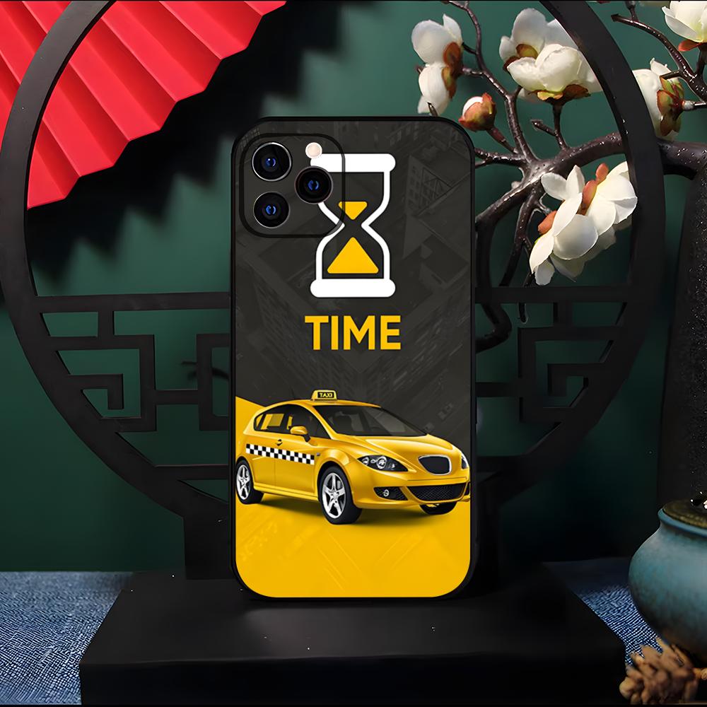 NYC Yellow Taxi Phone Case For IPhone 17 Pro Max 16 15 14 Pro Max 13 11 Air Plus Silicone Cover