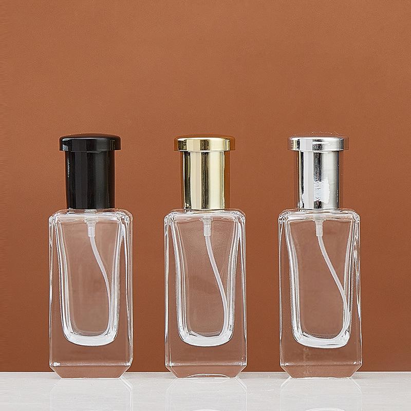 High-End Transparent Glass Travel Perfume Spray Bottle