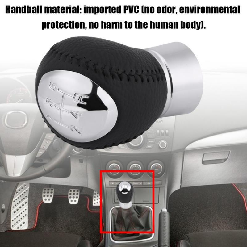 Car Styling 5 Speed Artificial leather Gear Shift Knob Fit for Ma-zda 3 5 6 323 626 RX-8 MPV