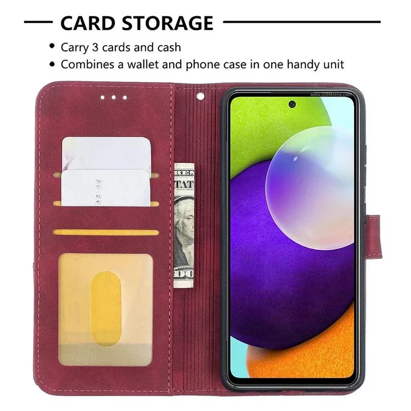Wallet Card Magnetic Flip Leather Case For Samsung Galaxy A06 A07 A14 A15 A16 A17 A26 A27 A35 A36 A37 A52 A53 A54 A55 A56 A57