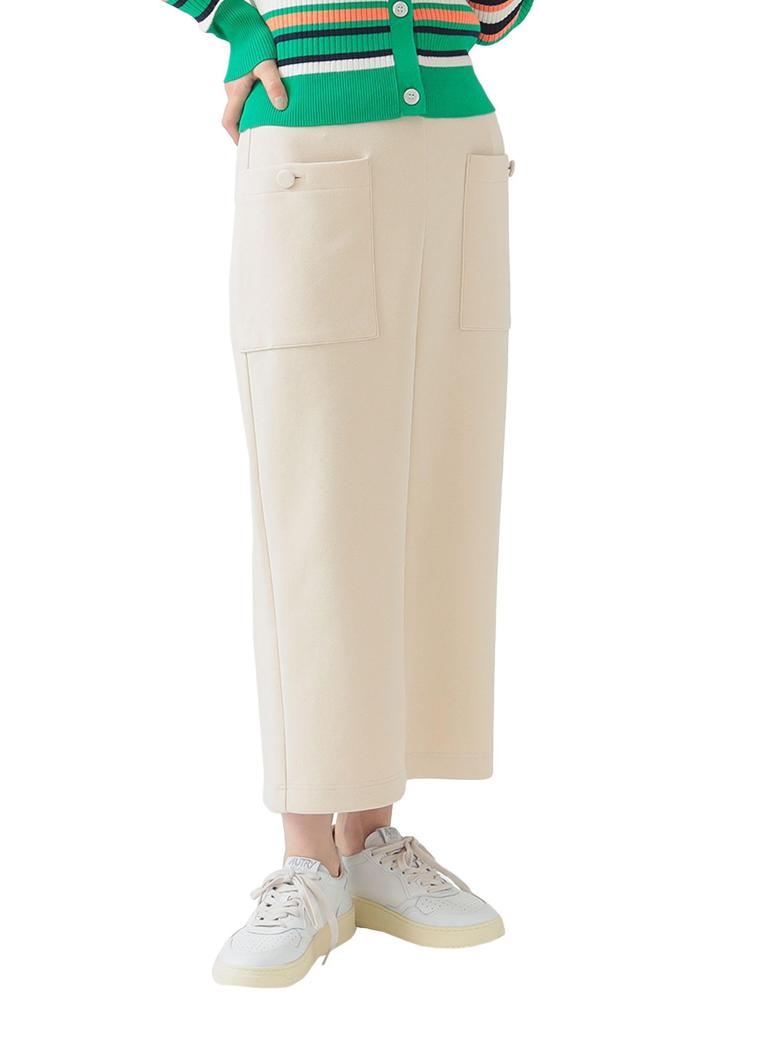

B:MING LIFE STORE by BEAMS Women s ECRU Tight Skirt (Sizes S-M)