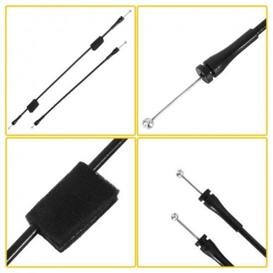 For 1992-14 Ford F150 F250 Upper+Lower Side Door Latch Release Cable Rear Door K