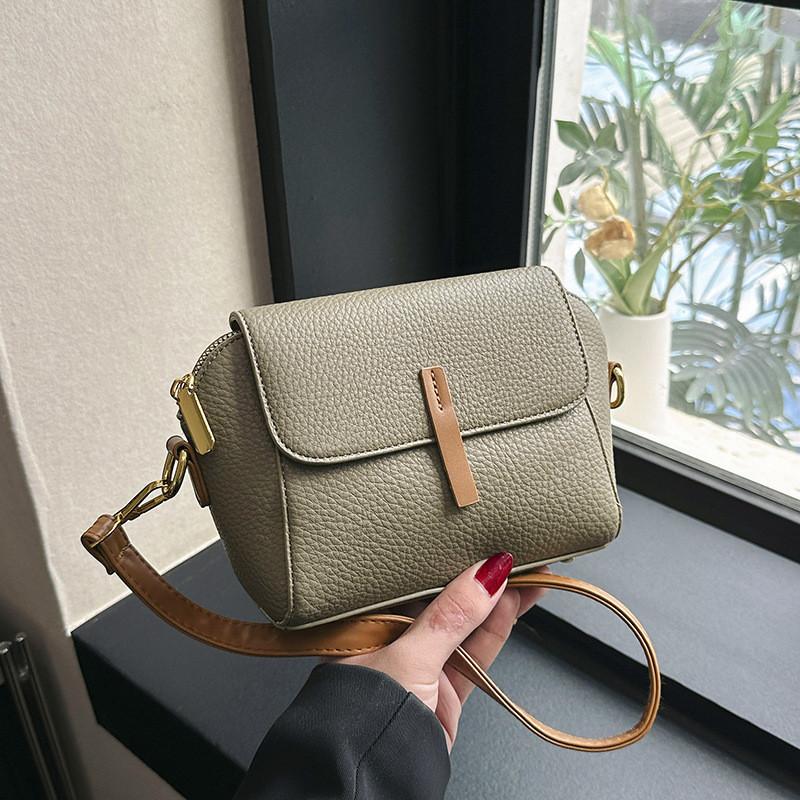 Французская сумка Дизайн Малая партия Женская 2023 Новый Осенний Зимний Винтажная Мода Маленькая Квадратная Сумка Высококачественное Ощущение Диагональная Сумка на Плечо Зеленый