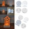 Love House Resin Mould Rabbit Gypsum Holder Molds Heart House Concrete Moulds Set for Bedroom Decorations Top Sale