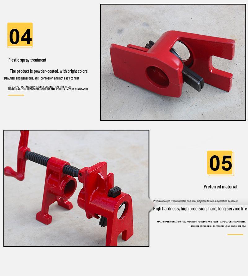Heavy Duty Cast Iron Woodworking Pipe Clamps