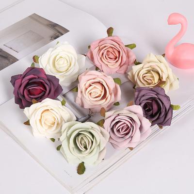 3Pcs Minimalist Simulation Rose Head Decorative Beautiful Increase Vitality Simulated Flower AVE