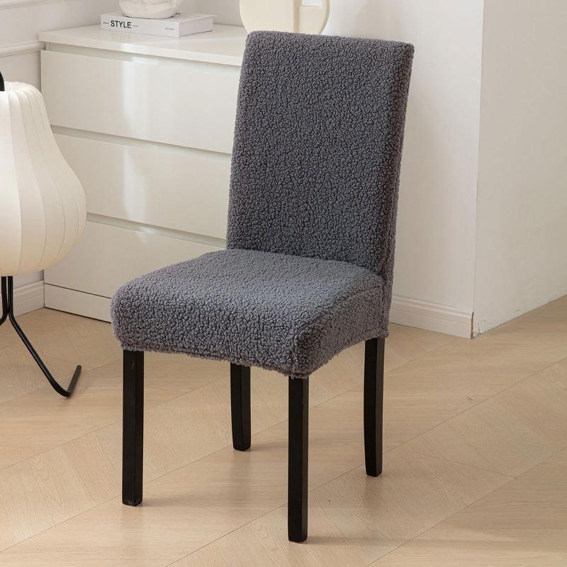 Teddy Fleece Thickened Chair Cover Universal Fitting High Chair Cover Stool Cover for Home Use