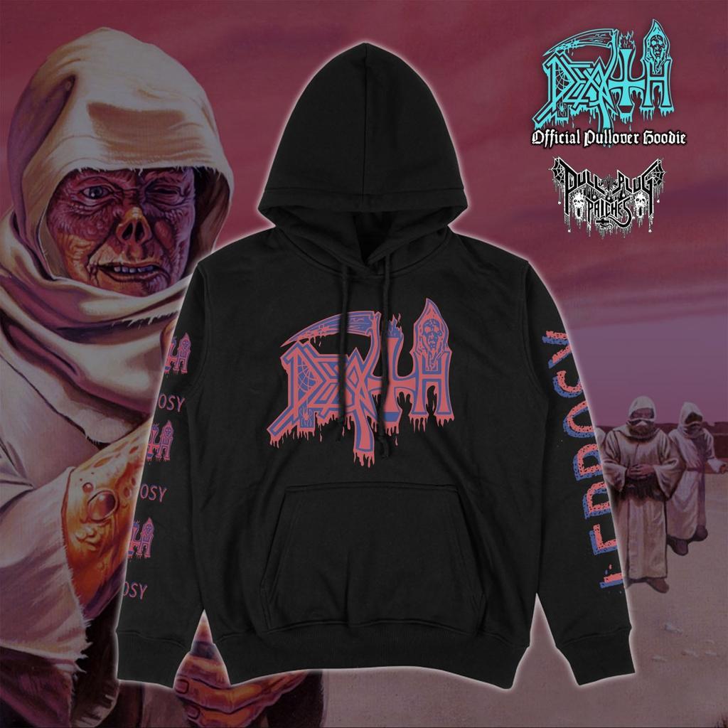 Death Leprosy Hoodie Pullover Herren Damen Oversized Y2k Sweatshirt Amerikanische Death Metal Band Fleece Grafik Damen Herren Kleidung