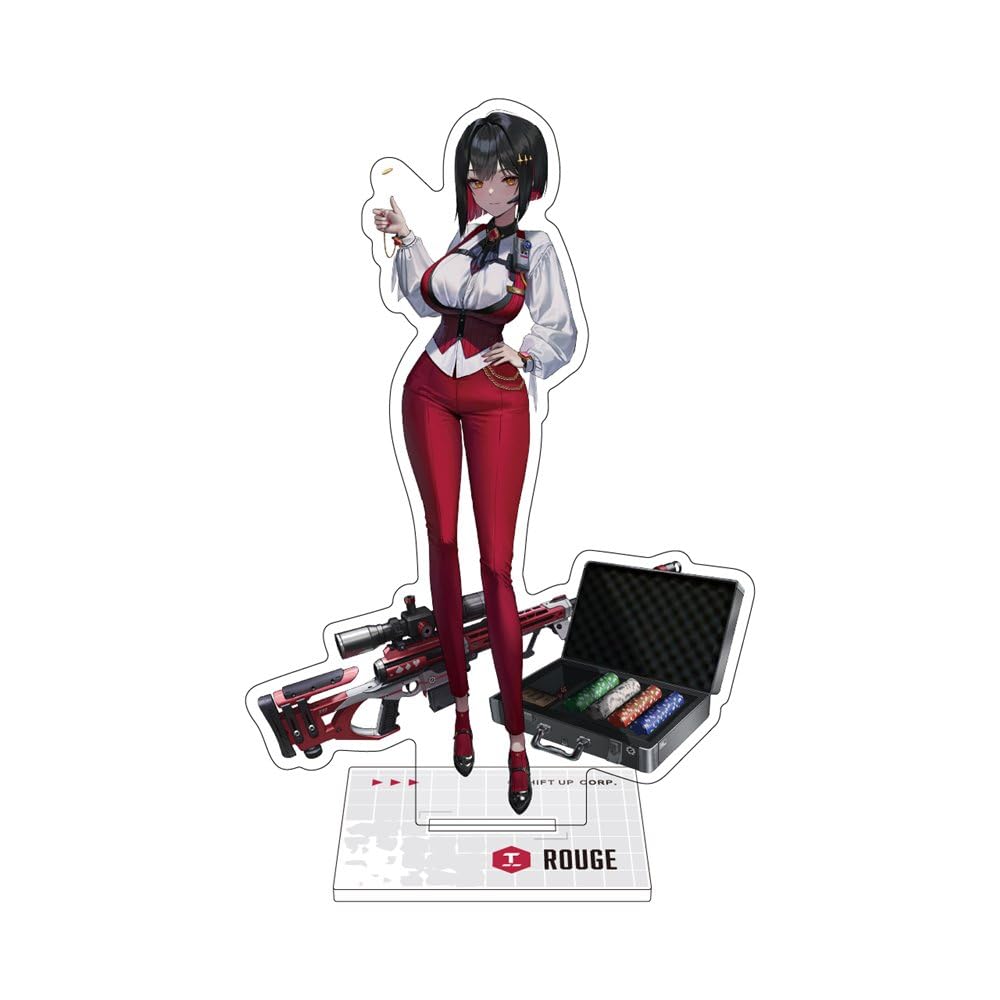 

Algernon Products Goddess of NIKKE Acrylic H118 x Acrylic Victory Stand, Rouge, Approx. W41-92mm,