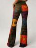 2026 Women's Ethnic Style Tie-Dye High-Waisted Retro Flare Pants