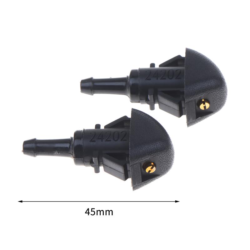 Auto Windshield Wiper Jet Nozzle 2/4/10PCS High & Low Temperature Proof 86636AJ10B for Car Exterior Cleaning