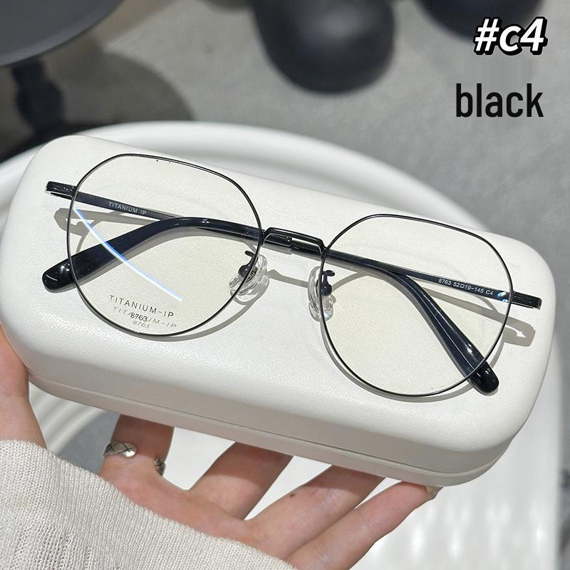 

Оправа для очков Jinghe из чистого титана для больших лиц, облегающий квадратный дизайн, совместима с рецептурными линзами и астигматизмом Contact Customer Service for Lenses