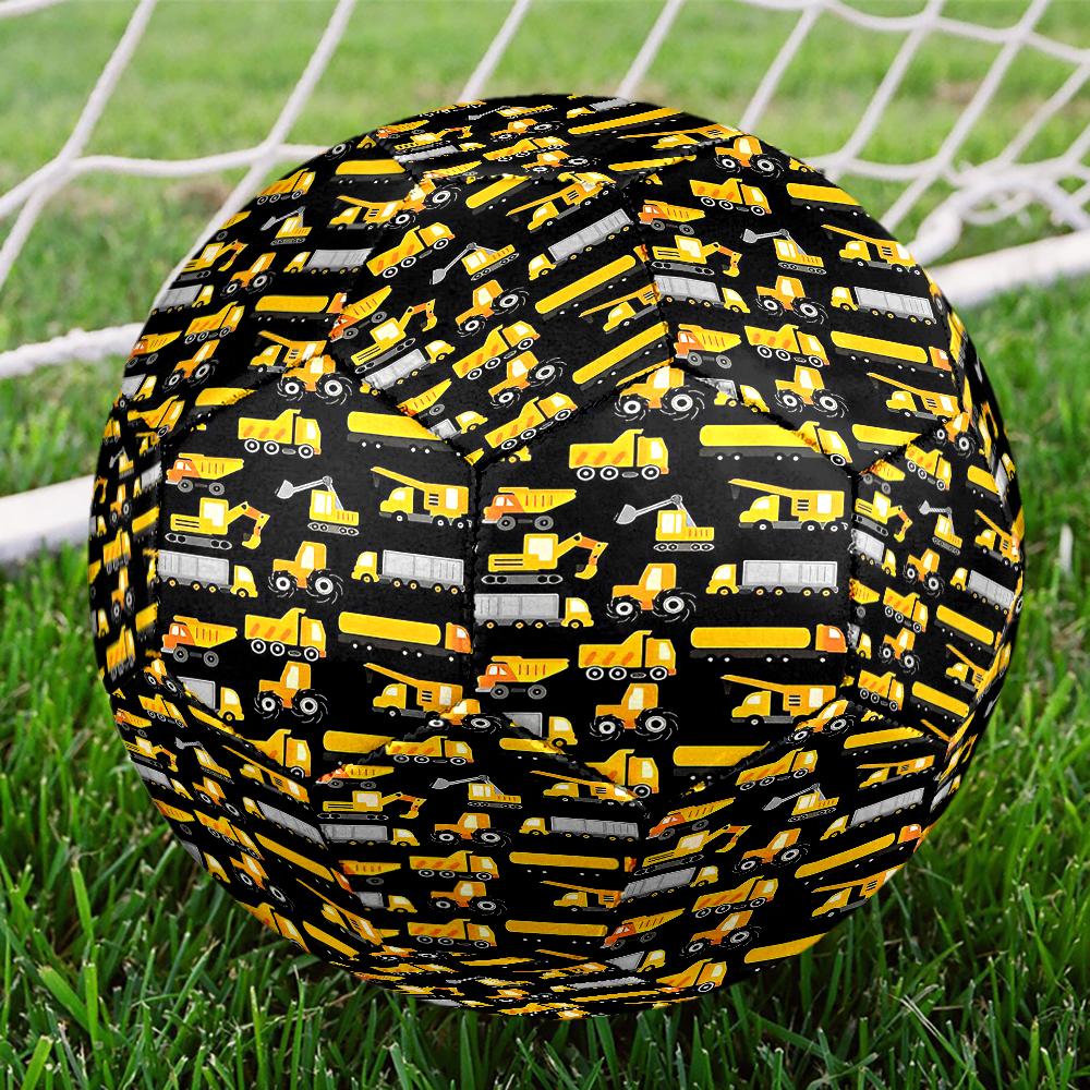 Excavator Theme Size 5 Soccer Ball, Suitable for Both Indoor and Outdoor Matches, a Gift Suitable for Everyone.