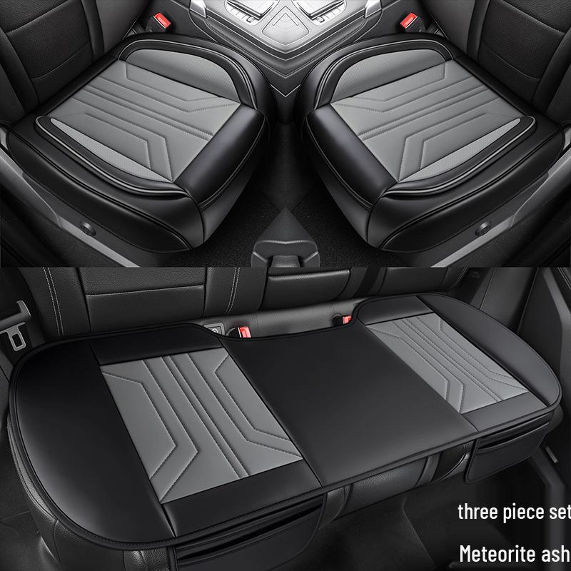 Universal All-Season Leather Car Seat Cushion for SUVs, Off-Road, Sedans, and Trucks