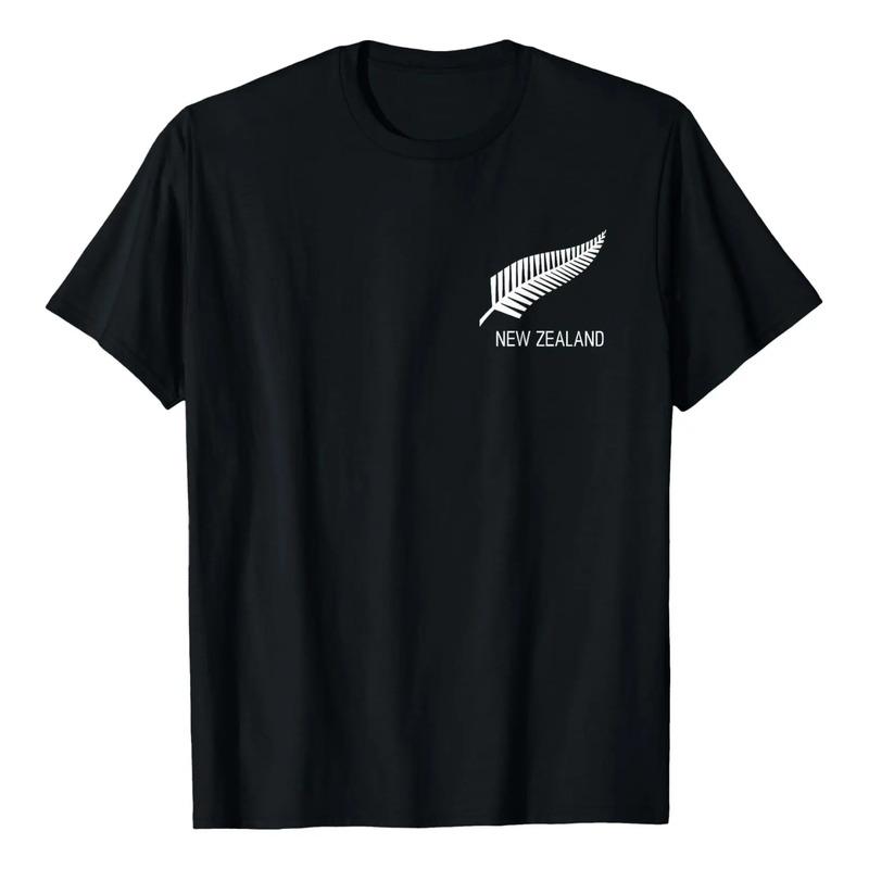 Camisa Masculina Preta New Zealand Fern Preta Proud Kiwi Nz S разноцветный