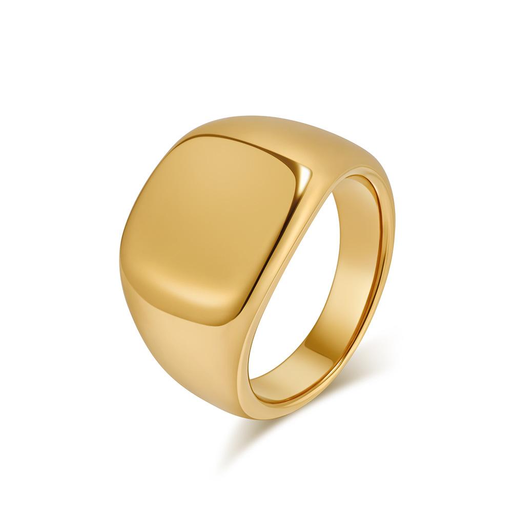 Ring für Herren, schlichte, glänzende Oberfläche, Titanstahl, Unisex, Hip-Hop-Paarschmuck, schwarz, personalisierte gestapelte Fingerringe für Männer