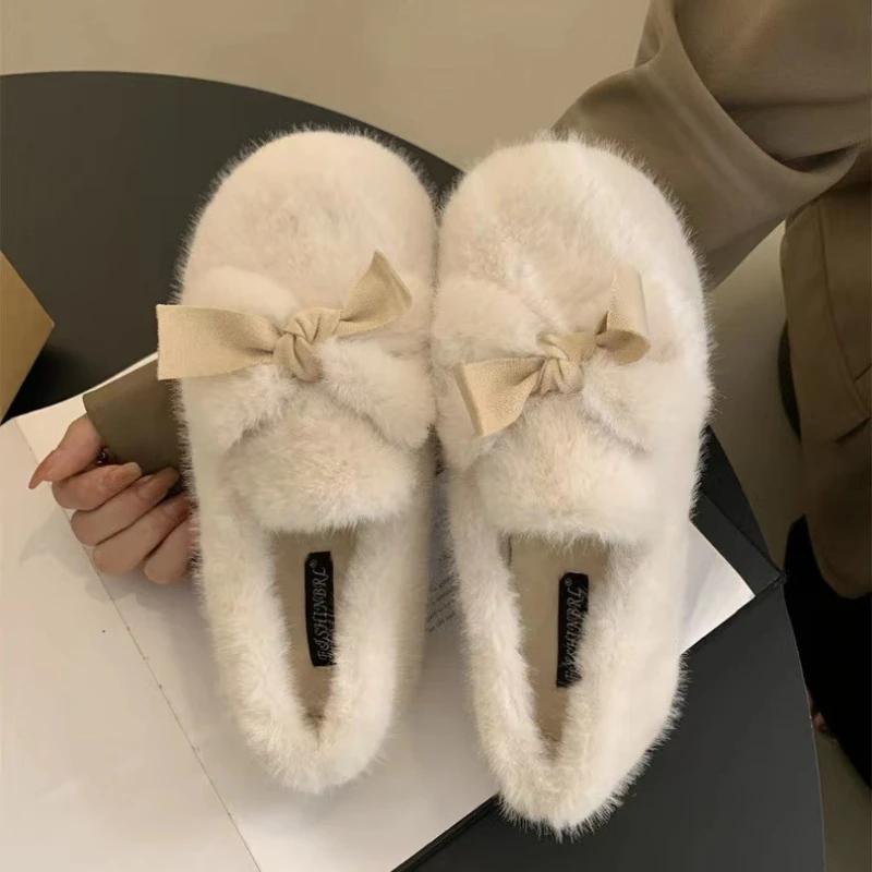 Retro Fashion Women Shoe 2024 Winter New Collection Women Cotton Shoes Versatile Soft soled Women's Flat Shoe Warm Home Shoes