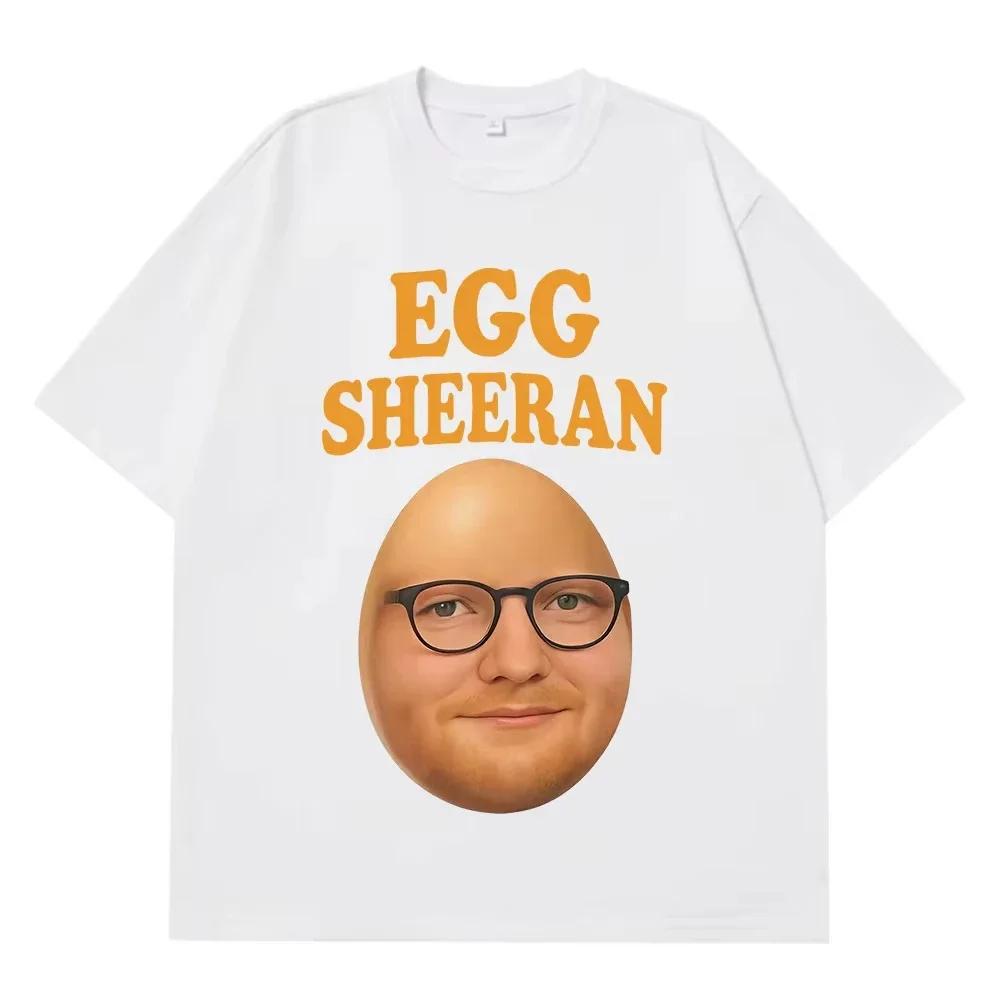 

Egg Sheeran Fun Pattern Tshirt Summer Short Sleeve Casual Fashion Tshirt Womens Street Tshirt 4XL
