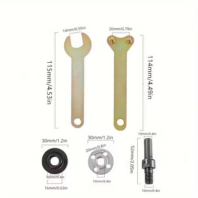 5-piece Hand Drill Angle Grinder Connecting Rod Electric Drill Conversion Head Converter Cutting Angle Grinder Accessories