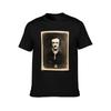 Edgar Allan Poe Inspiriertes Vintage Foto Porträt Druck T-Shirt Sportlich Lässig Schnelltrocknendes T-Shirt