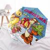 Christmas, Winnie_the_Pooh Themed Automatic Opening and Closing Umbrella, Brightly Colored 8-rib Portable Umbrella, Suitable for Men and Wom