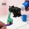 Novelty Toiletries Tube Wringer Funny Cat Toothpaste Dispenser, 3D Printed Pet Squeezer Practical Bathroom Gadgets for Sink, Creative Cute Animal