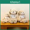 Süßes Kaninchen-Stofftier mit geblümtem Kleid und Schleifen-Dekoration für Kinder und Erwachsene