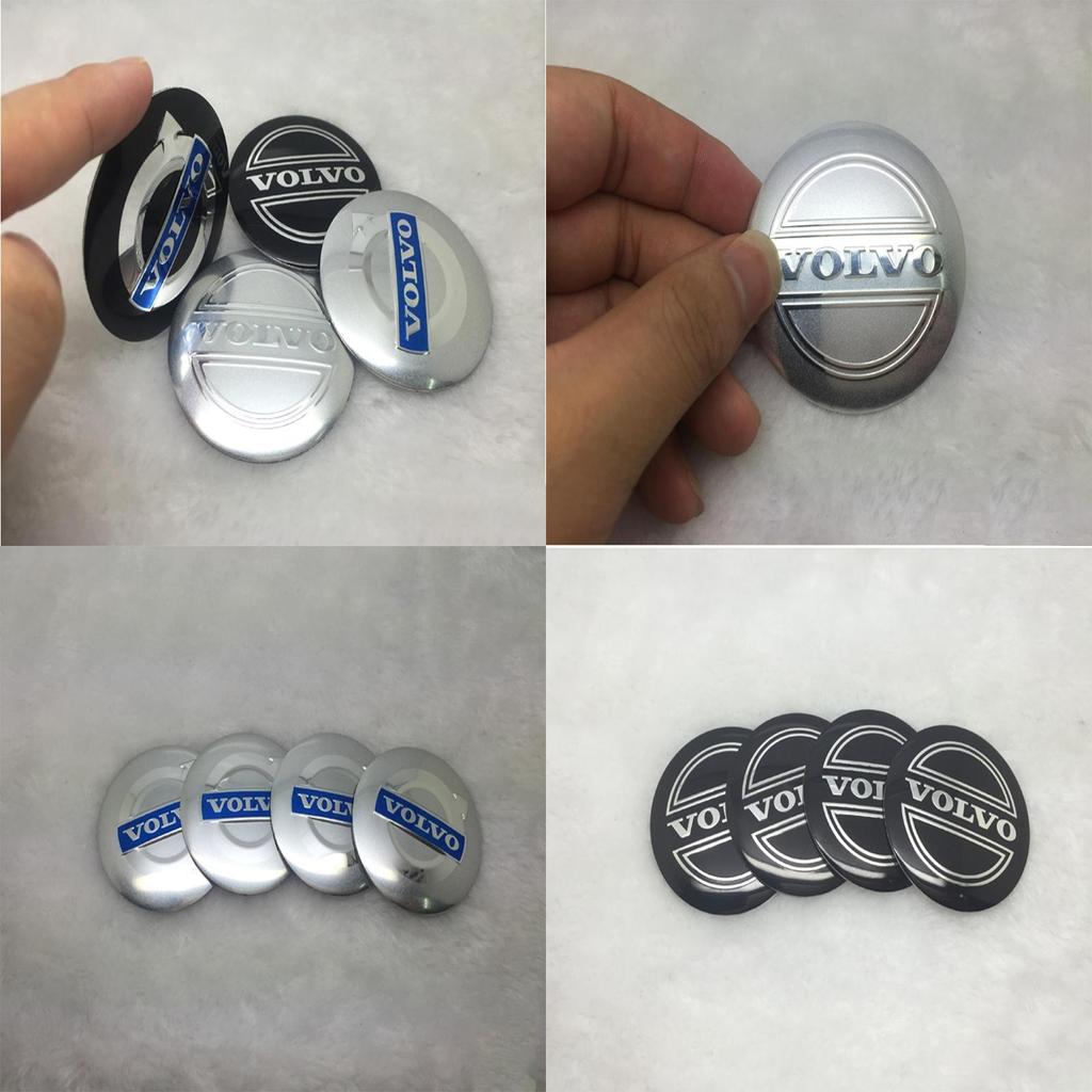 Elegantní a odolné 4ks 56,5mm Samolepky na středové krytky kol pro vozidla Volvo