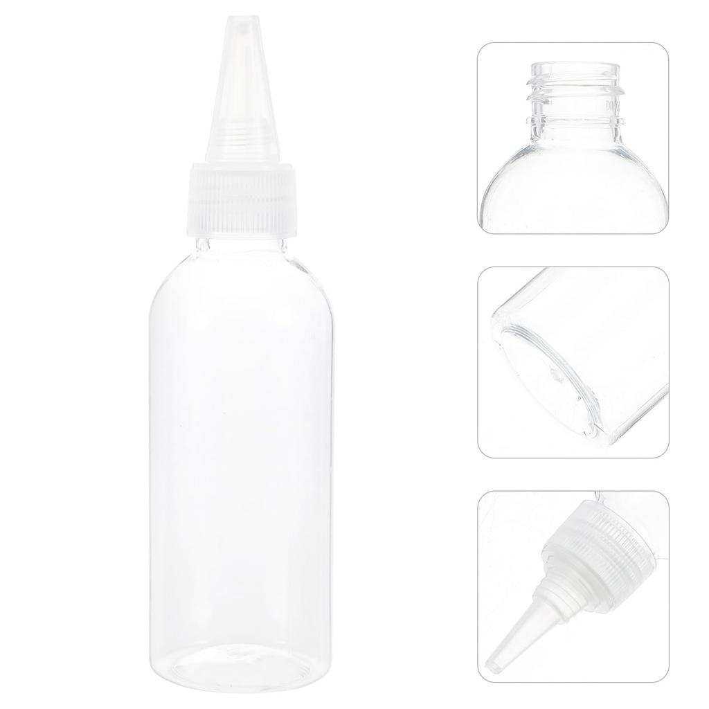 Set of 15 oz Clear Squeeze Bottles with Nozzles Refillable Applicator Bottles for Convenient for Dispensing 2.99 - Liquids, Inks, Adhesives, etc. -