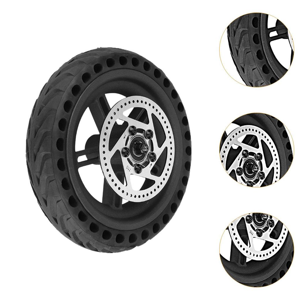 215mmx47mm Electric Bicyle Rear Wheel Rubber Tire Accessory Easily Install Sturdy Heavy Duty Strong Grip Replacement for Bike