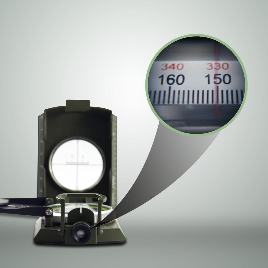 AOFAR AF-4074 Compass with Inclinometer, High-Precision Military-Grade Portable Compass, Ideal for Geological Activities, Boy Scouts, Mountaineering,