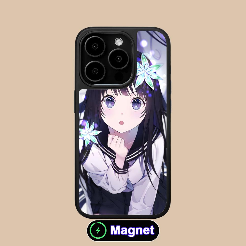 Hyouka Chitanda Matte Surface Magsafe Mobile Phone Case for iPhone 17 16 15 14 13 12 11 Air Pro Max Plus Colorful Cover