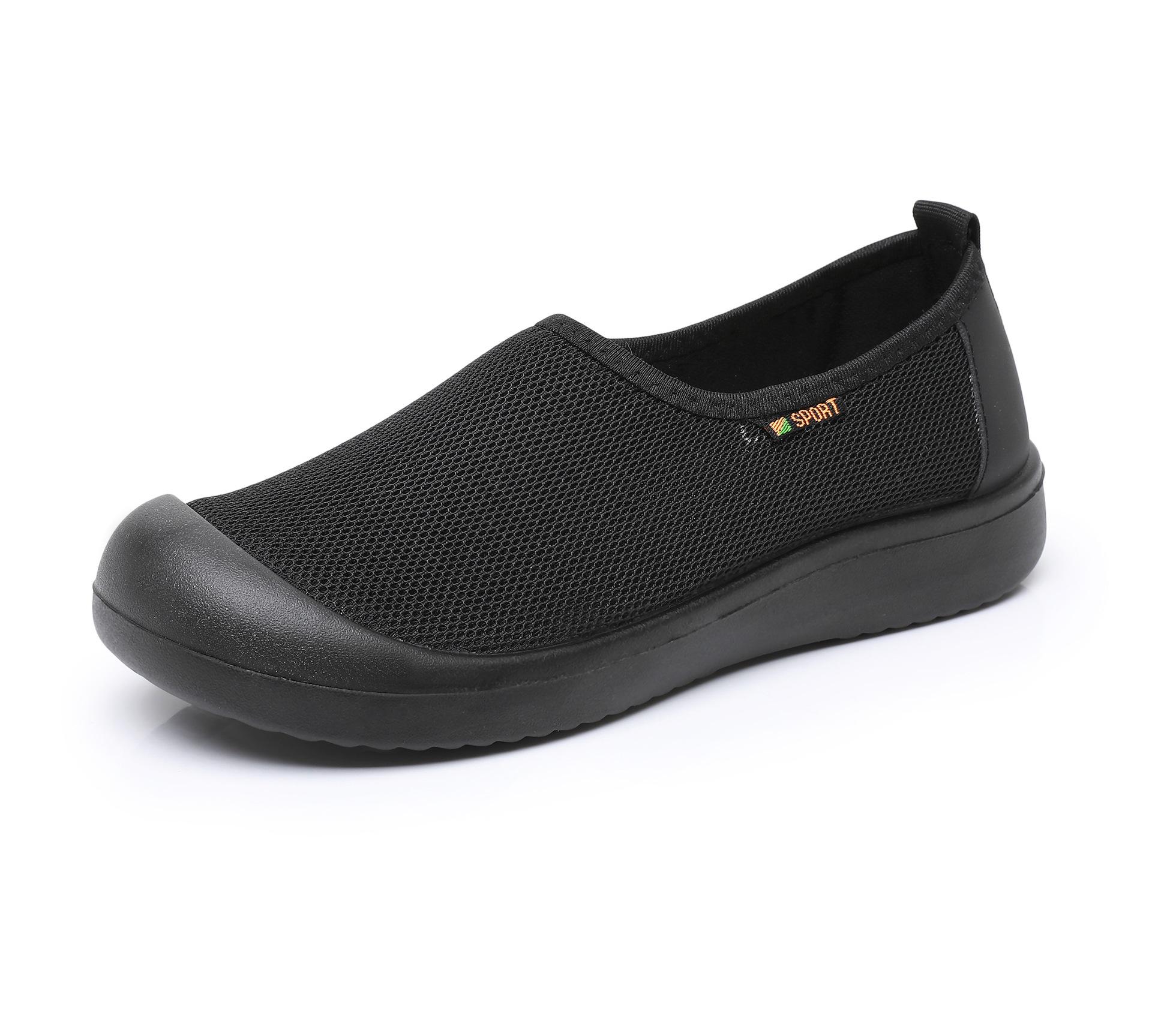 

Туфли женские с мелким вырезом повседневные спортивные удобные дышащие однопедальные одинарные туфли модные универсальные легкие удобные нескользящие женские 35 чёрный