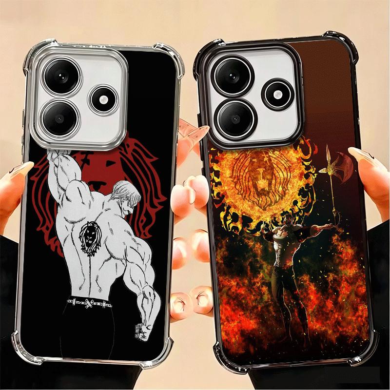 Seven D-Deadlys Sins Escanor Soft Phone Case For Xiaomi Poco X7 X8 Pro Max X6 X5 X3 F8 Ultra F7 M8 M7 M5S Redmi 15C 15A 15 14C 1