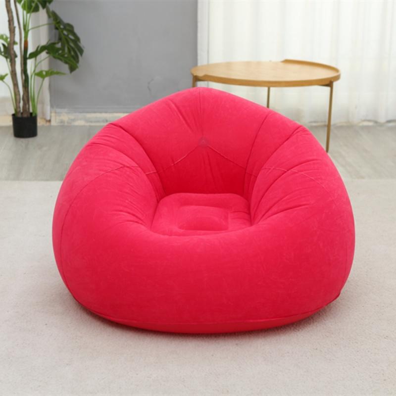 Lazy Inflatable Sofa Chair Living Room Folding Tatami Single Lounger Sofa Home Decoration Bean Bag Chair Outdoor Casual Sofa Bed