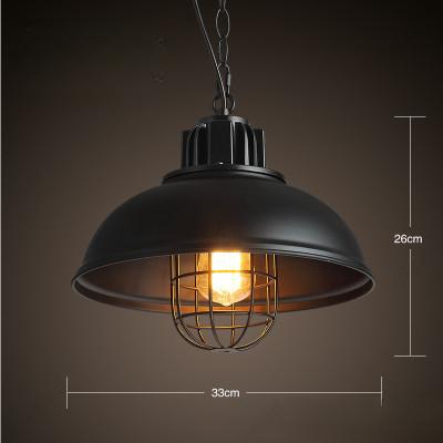 Creative Retro Simple LED American Wrought Iron Pot Chandelier Hotel Bar Restaurant Coffee Shop Decorative Lighting.
