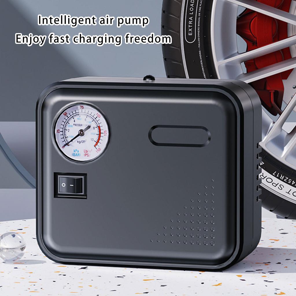 Tire Inflator Portable Air Compressor Air Pumps with 300cm Cord Flashlight Pressure Gauge Universal Tire Inflator