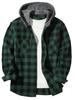 Camicia con Cappuccio a Quadri Rossi e Neri Trendy da Uomo - Capo Esterno Casual a Vestibilità Larga per Primavera & Autunno 2026