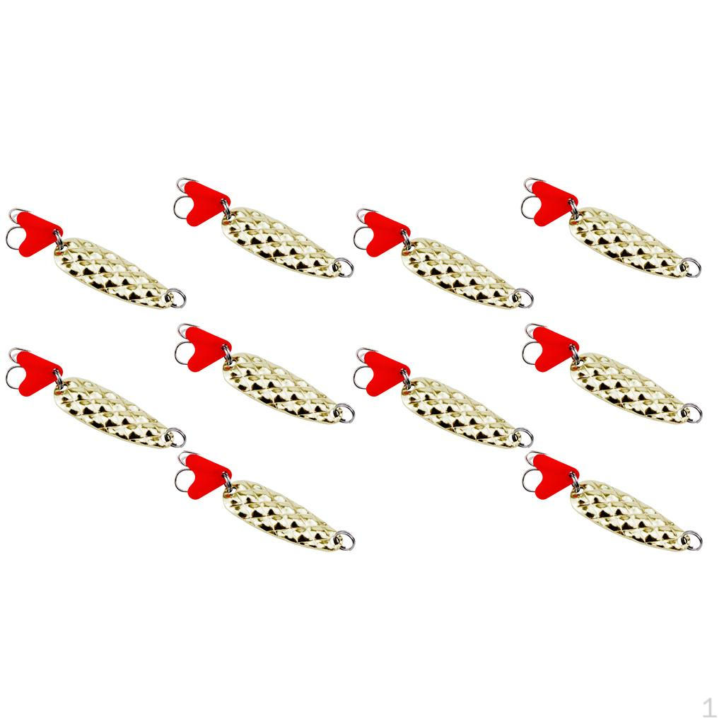 

10 шт. жестких крючков из металла лосося и окуня, как описано